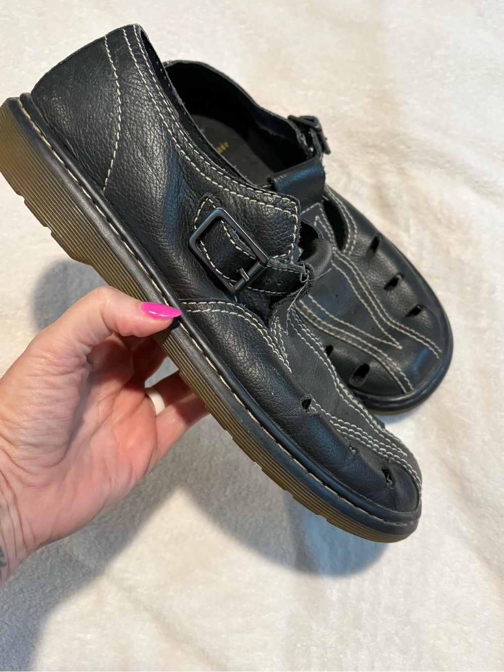 Dr. Martens Cesca T-Bar Mary Jane Leather Size 10